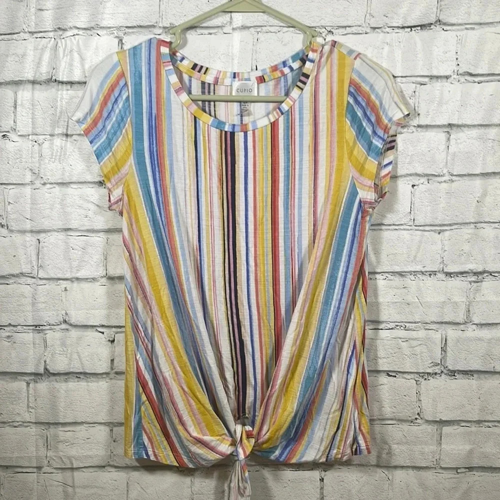 Cupio vertical stripe shirt Small
